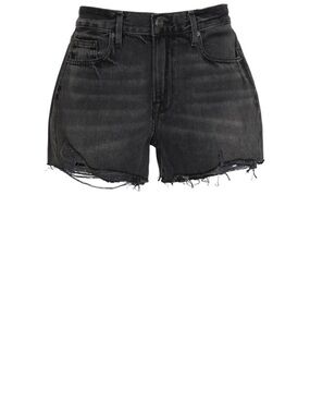Frame Black Distressed Denim Women's Shorts